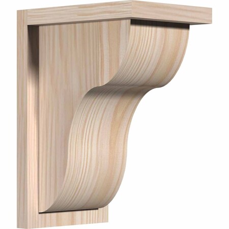 Ekena Millwork Carmel Smooth Corbel w/Backplate, Douglas Fir, 7 1/2"W x 10"D x 14"H COR08X10X14CAR01SDF